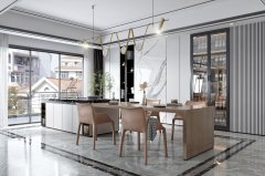 全屋定制|客廳里的開放式廚房